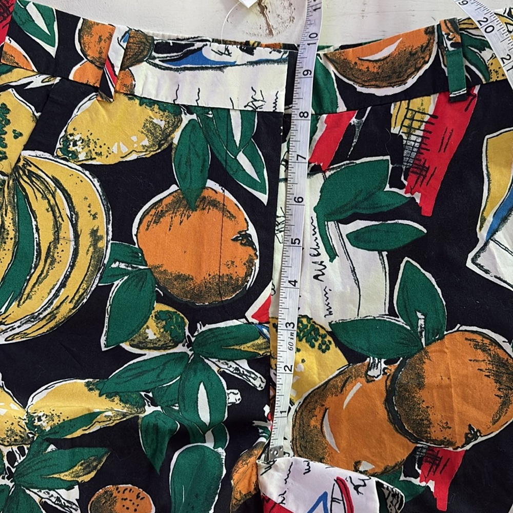 NWT J. Crew Colorful Fruit Print Shorts, Size 0 - Picture 8 of 11